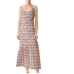 Rejina Pyo- EUC Lightweight Plaid Slip Dress. Size 8 (see measurements).
